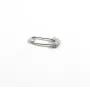 Булавка з фіанітами Maxi Silver 9605 2 см Сріблястий (89605)