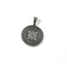 Кулон-оберег Зірка Русі Maxi Silver 9614 2.7 см Сріблястий (89614)