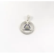 Кулон оберіг очей провидіння Maxi Silver 9609 2.4 см Сріблястий (89609)