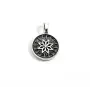 Кулон оберіг алатир двосторонній Maxi Silver 9608 2.4 см Сріблястий (89608)