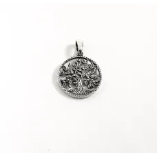 Кулон оберіг дерево життя Maxi Silver 9607 2.3 см Сріблястий (89607)