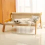 Кігтеточка-лежанка для кота Lesko ZK-001 2в1 62x50x36 см Бежевий (14031-93913)