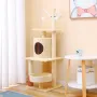 Когтеточка лежак для кота Taotaopets Y0006 40x40x118 см Бежевый (14010-94007)