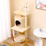 Когтеточка лежак для кота Taotaopets Y0006 40x40x118 см Бежевый (14010-94007)