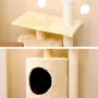 Когтеточка лежак для кота Taotaopets Y0006 40x40x118 см Бежевый (14010-94007)