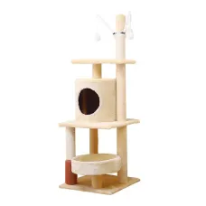 Кігтеточка лежак для кота Taotaopets Y0006 40x40x118 см Бежевий (14010-94007) Кігтеточка лежак для кота Taotaopets Y0006 40x40x118 см Бежевий (14010-94007)