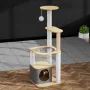 Кігтеточка ігровий центр для кота Taotaopets Y0044-А 40x40x130 см Різнобарвний (14016-94008)
