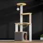 Кігтеточка ігровий центр для кота Taotaopets Y0044-А 40x40x130 см Різнобарвний (14016-94008)