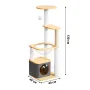 Кігтеточка ігровий центр для кота Taotaopets Y0044-А 40x40x130 см Різнобарвний (14016-94008)