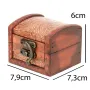 Скринька No Brand Guardar Тиснення 7.9х7.3х6 см Коричневий (27994)