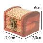 Шкатулка No Brand Guardar 7.9х7.3х6 см Коричнево-бежевый (27992)