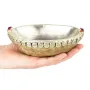 Ритуальна чаша Капала Kailash 17.5x13x6.5 см Сріблясто-коричневий (27933)