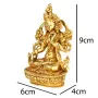 Статуя Kailash Біла Тара 9х6х4 см Золотистий (27765)