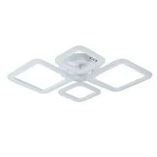 Стельова LED люстра Sunlight 59x45x9 см Білий (6325/2+2S)