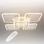 Стельова LED люстра Sunlight 36x9 см Білий (6325/4+1S+S WHT)