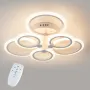 Стельова LED люстра Sunlight 54x9 см Білий (6326/3+3 WHT)