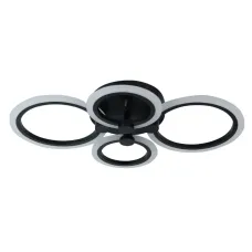 Стельова LED люстра Sunlight 35x49x9 см Чорний (6326/2+2 BLK)