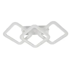 Стельова LED люстра Sunlight 59x31x9 см Білий (6325/2+1S WHT)