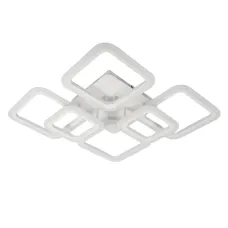 Стельова LED люстра Sunlight 69x59x9 см Білий (6325/4+2S WHT)