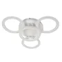 Стельова LED люстра Sunlight 57x57x9 см Білий (6326/3+1 WHT)