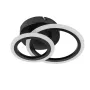 Стельова LED люстра Sunlight 27x21x6 см Чорний (6326/1+1 BLK)
