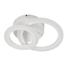 Стельова LED люстра Sunlight 27x21x6 см Білий (6326/1+1 WHT) Стельова LED люстра Sunlight 27x21x6 см Білий (6326/1+1 WHT)