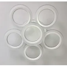 Стельова LED люстра Sunlight 44x44x9 см Білий (6326/5+1S WHT)