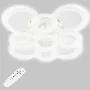 Стельова LED люстра Sunlight 60x60x12 см Білий (6326/4+5 WHT)