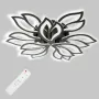 Стельова LED люстра Sunlight 64x12 см Чорний (6158/6+3 BLK)