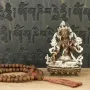 Статуя Kailash Біла Тара 9х6х4 см Коричнево-сріблястий (23890)