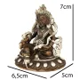Статуя Kailash Дзамбала Будда Багатства 7х6.5х5 см Коричневий (23889)