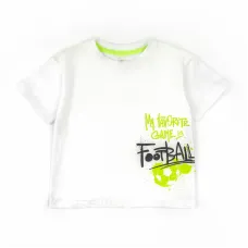 Футболка для хлопчика Dexter's My Fave Football 110 см Білий (132375671399)