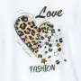 Футболка для девочки Dexter’s Leo Love Fashion 98 см Белый (132364471402)