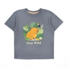 Футболка дитяча Dexter's Capybara Wild 128 см Сірий (132365171404)
