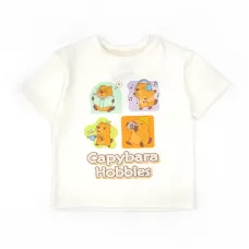 Футболка дитяча Dexter's Capybara Hobbies 140 см Молочний (132371871417)