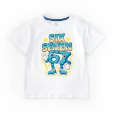 Футболка дитяча Dexter's Six Seven 158 см Білий (132373571421)