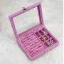 Шкатулка-органайзер для украшений No Brand 20x15x5 см Розовый (SHKSKL-PNK-1435)