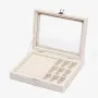 Шкатулка-органайзер для украшений No Brand 20x15x5 см Бежевый (SHKSKL-BGE-1434)