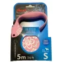 Рулетка-повідець Flexi Standard Flower трос S 5 м Рожевий (45312)