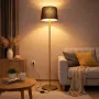 Торшер MSK Electric Palermo Е27 NL 3621 GD+BK 1500 мм Черный (620288)