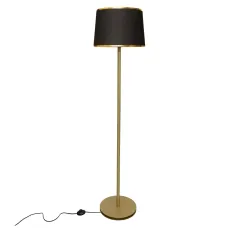 Торшер MSK Electric Palermo Е27 NL 3621 GD+BK 1500 мм Чорний (620288)