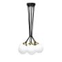 Люстра підвісна MSK Electric Luna Е27 PL 202611-7R BK 1100 мм Чорний (622667)
