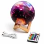 3D нічник Moon Lamp Місяць 120 лм 500 mAh Різнокольоровий (M1030)