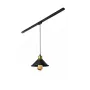 Светильник трековый подвесной MSK Electric Harlem Е27 NT 210 BK 210x625 мм Черно-бронзовый (622707)