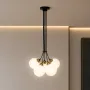 Світильник підвісний MSK Electric Luna Е27 PL 202611-5R BK 350x1100 мм Чорно-бронзовий (622751)