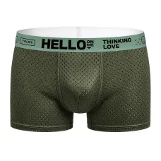 Чоловічі труси боксери Lesko PA3229 Army Green M (13999-95481)