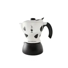 Гейзерная кофеварка Bialetti Mukka Express F19 480 мл Бело-черный (BME2TZ41)