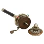 Молитвенный барабан Kailash Мани 35х10.5х10.5 см Черно-серебристый (23864)