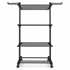 Сушилка для белья No Brand Tiers Garment rack 173.5x70x60 см Черный (M1055)