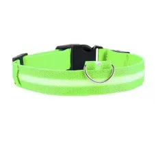 Світлодіодний нашийник для собак та котів Lesko LED USB XL Зелений (11900-69335) Світлодіодний нашийник для собак та котів Lesko LED USB XL Зелений (11900-69335)